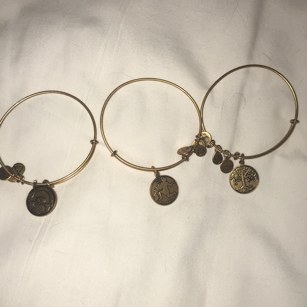 3 Alex and ani bracelets